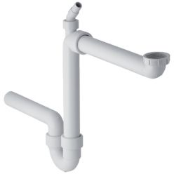Сифон для раковины Geberit 152.819.11.1, 1 сливное отверстие, d 50 мм